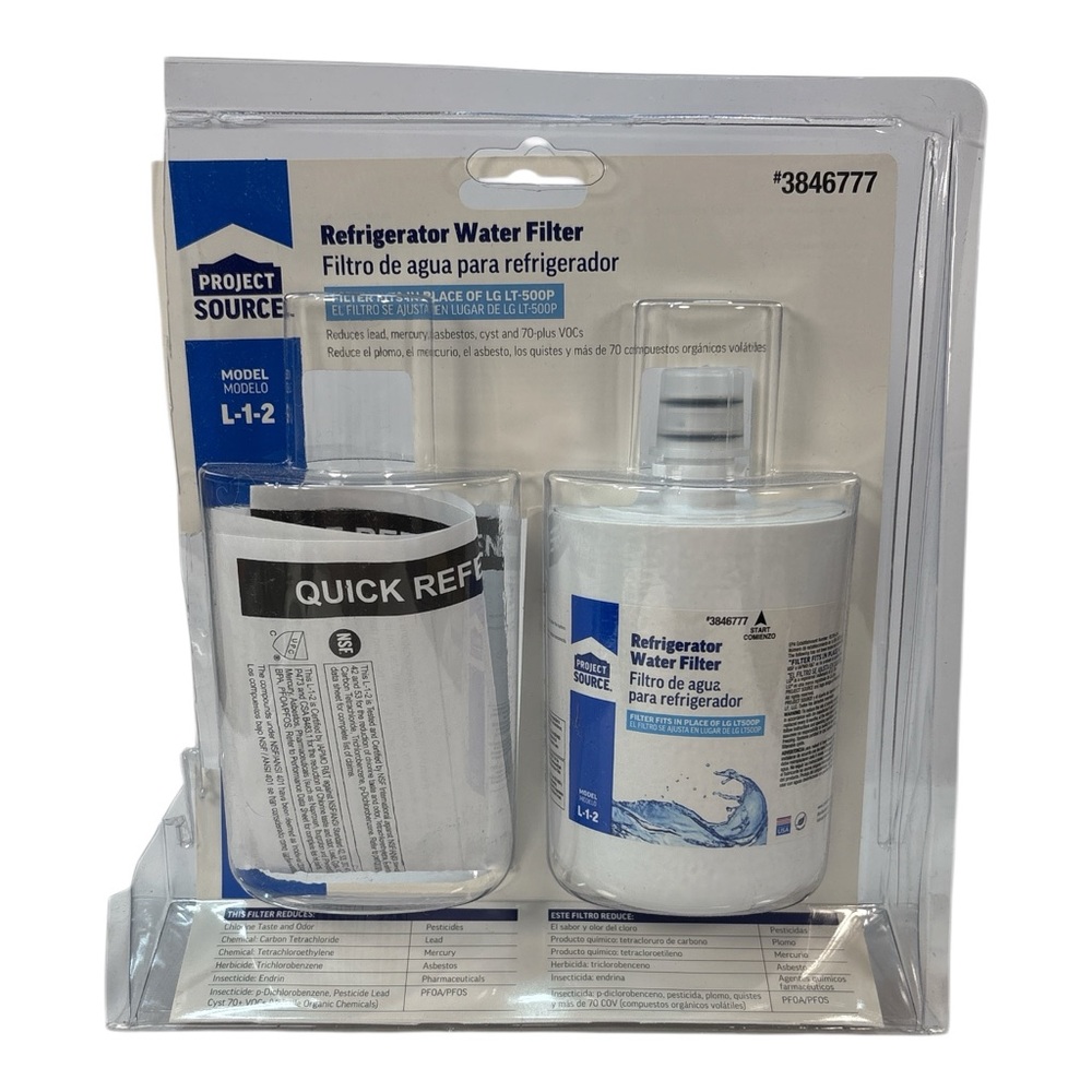 *NEW* One Project Source 3846777 Refrigerator Replacement Water Filters For LG
